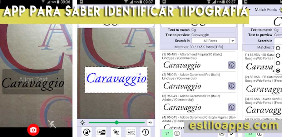 app de tipografia